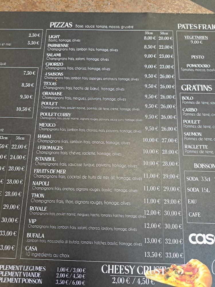 Casa Pizza Spicheren - Menu Image 1